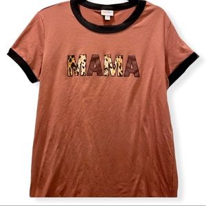 LuLaRoe “Mama” Liv Tee